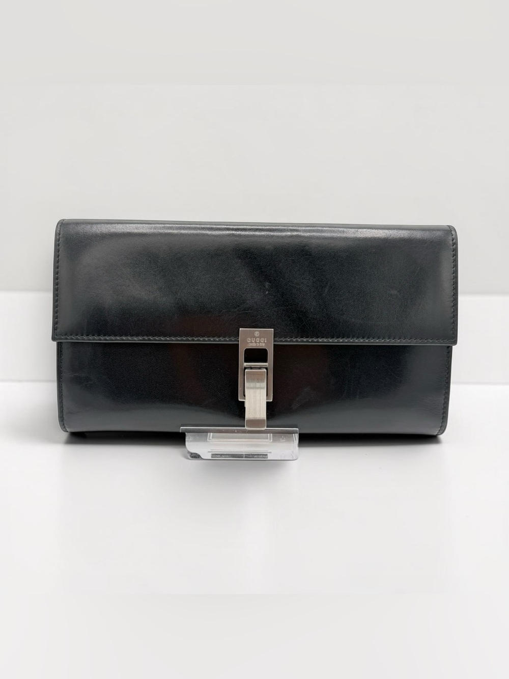 Gucci Smooth Leather Continental Wallet with G lock